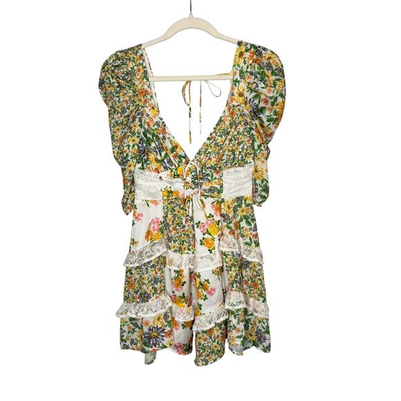 For Love & Lemons Rosalyn Mini Dress - Picture 3 of 11